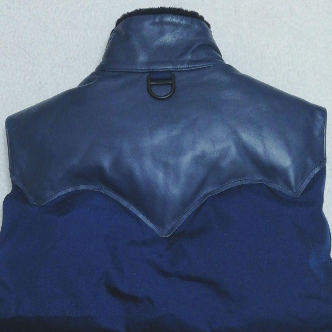 ロッキーマウンテン☓ブリーフィング☓ビームス レザー切替えダウンベスト40