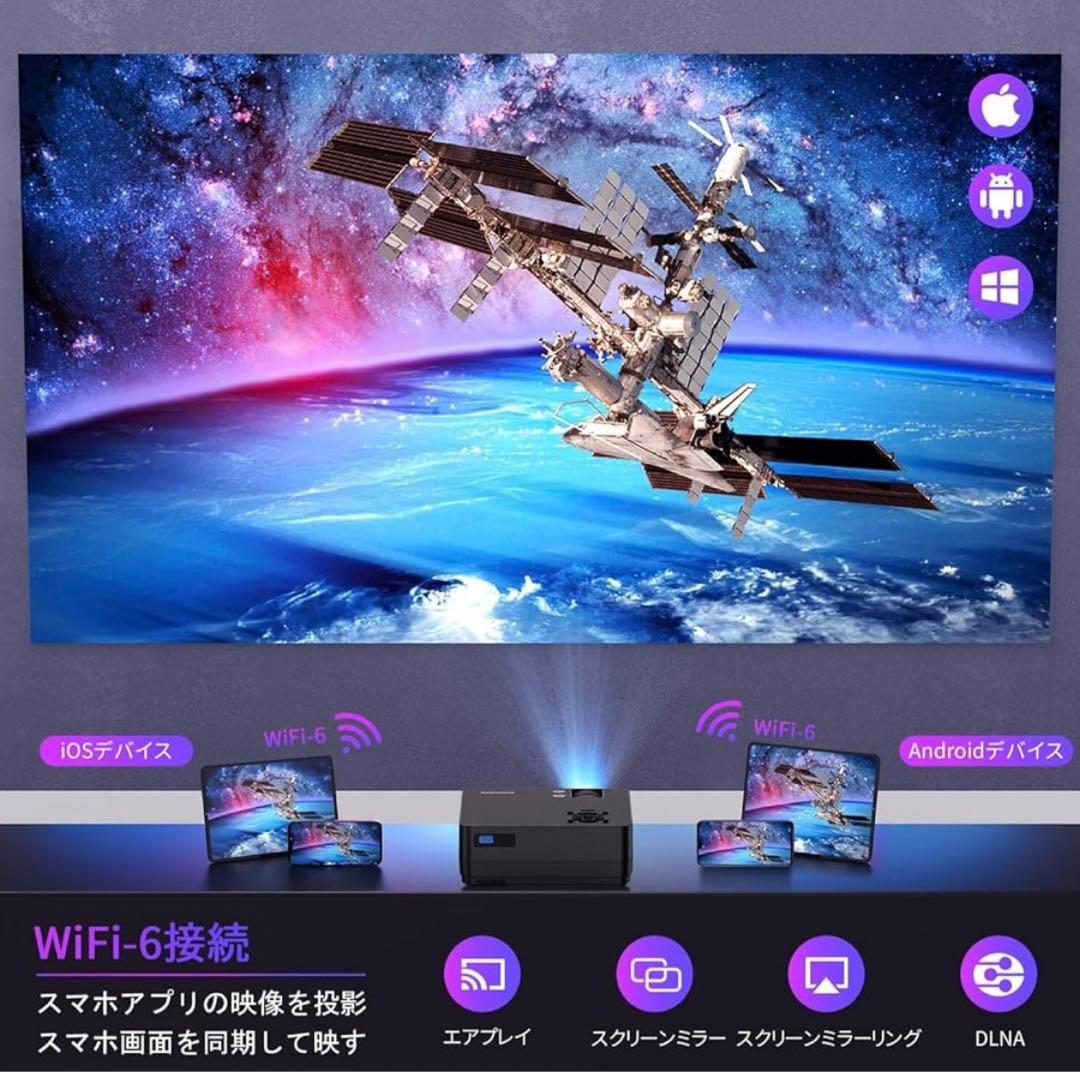 Roconia登場プロジェクター100インチスクリーン＆収納バッグ付属