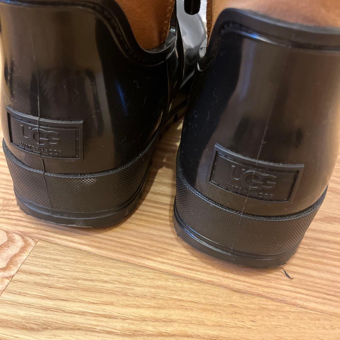 美品✨UGG レインクラウドレース　レインブーツ　ブラウン