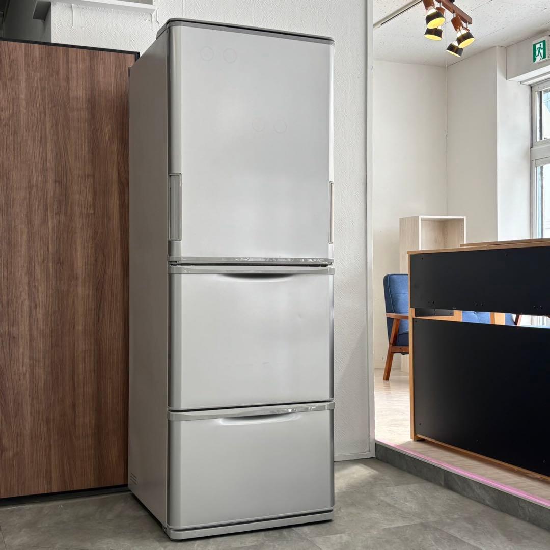 引取限定 札幌SHARP 3ドア冷蔵庫 350L 2023年製 SJ-W358K