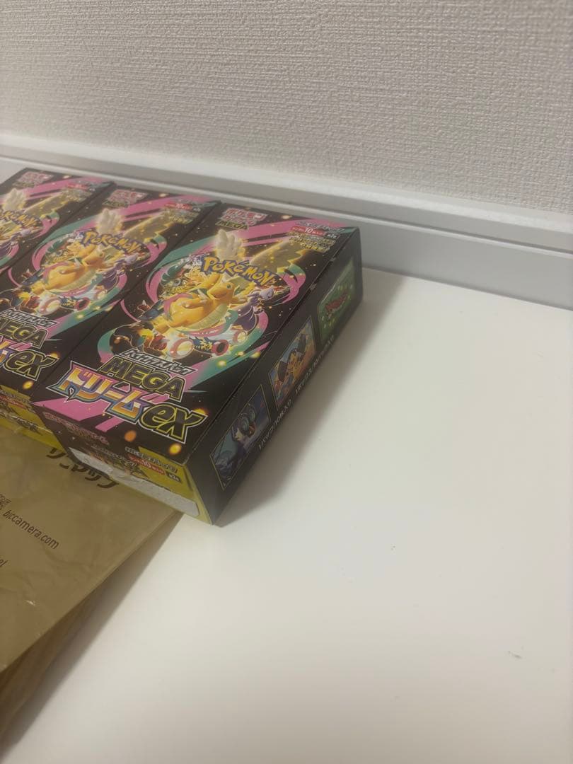 ポケモンカード メガドリームex 3BOX ペりペり なし 封入率一致品