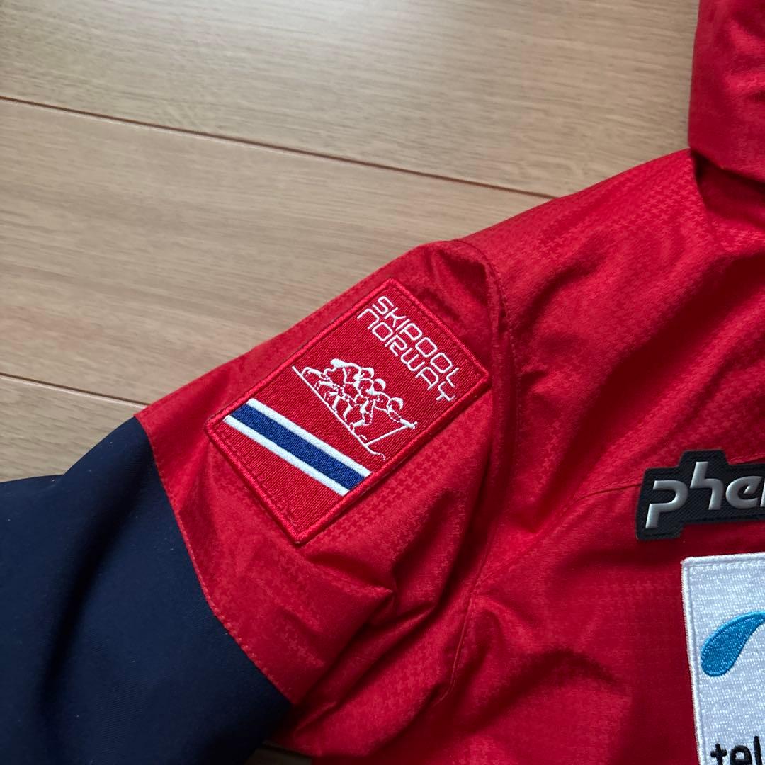 Phenix フェニックス　子ども用スキーウェア 赤/ネイビー120cm