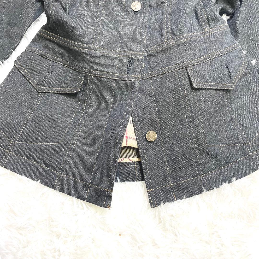 【極美品】✨BURBERRY ノバチェック　ブラック　デニムジャケット ライナー