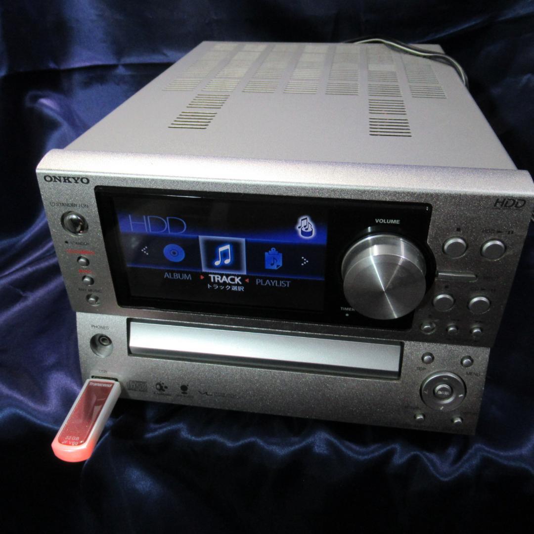 ONKYO BR-NX10 ／CD/HDDアンプ／純正リモコン付き 稼動美品