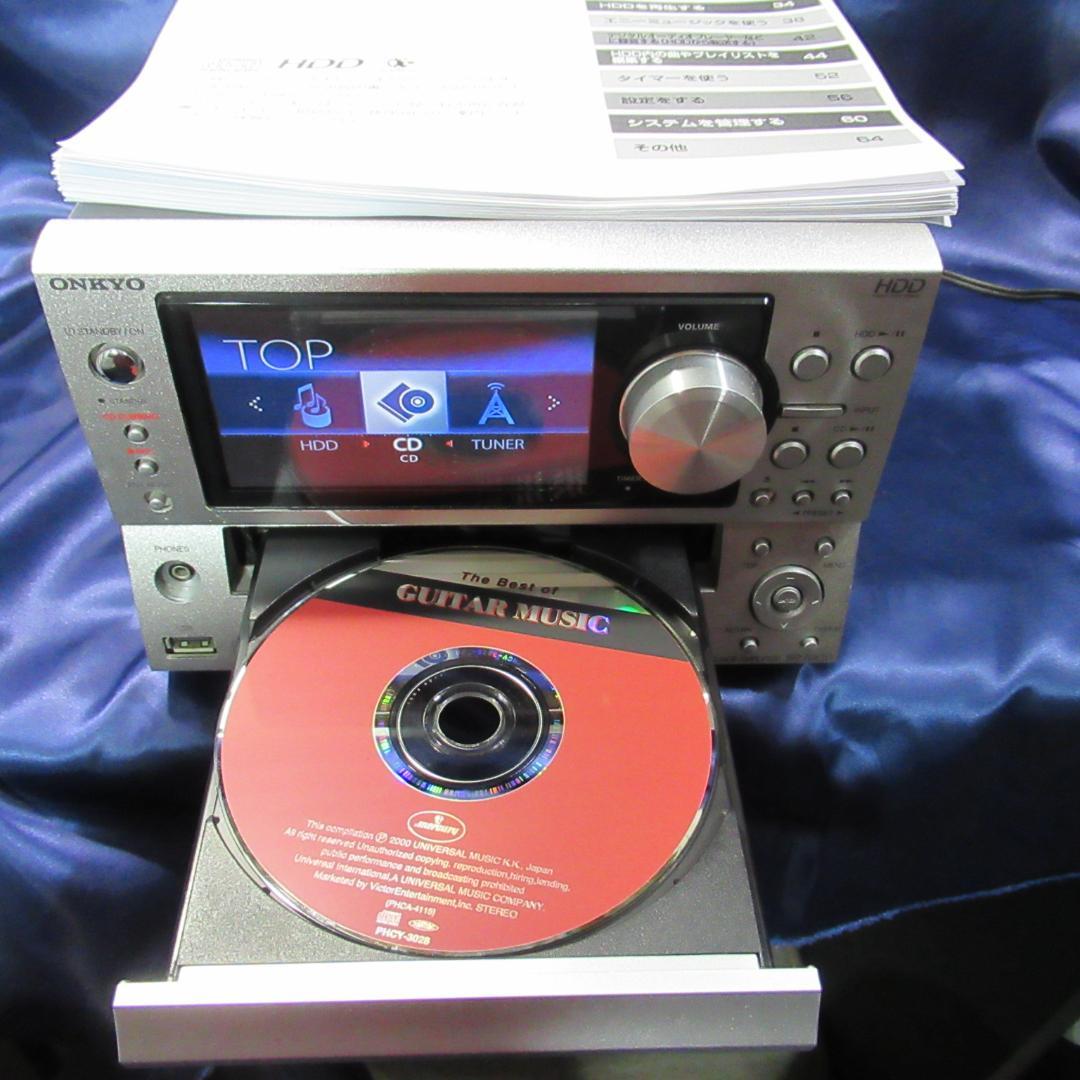 ONKYO BR-NX10 ／CD/HDDアンプ／純正リモコン付き 稼動美品