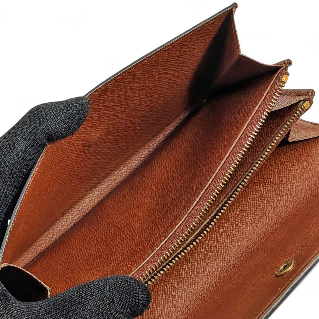 【良品】ルイヴィトン モノグラム ポシェット ポルトモネ クレディ 長財布