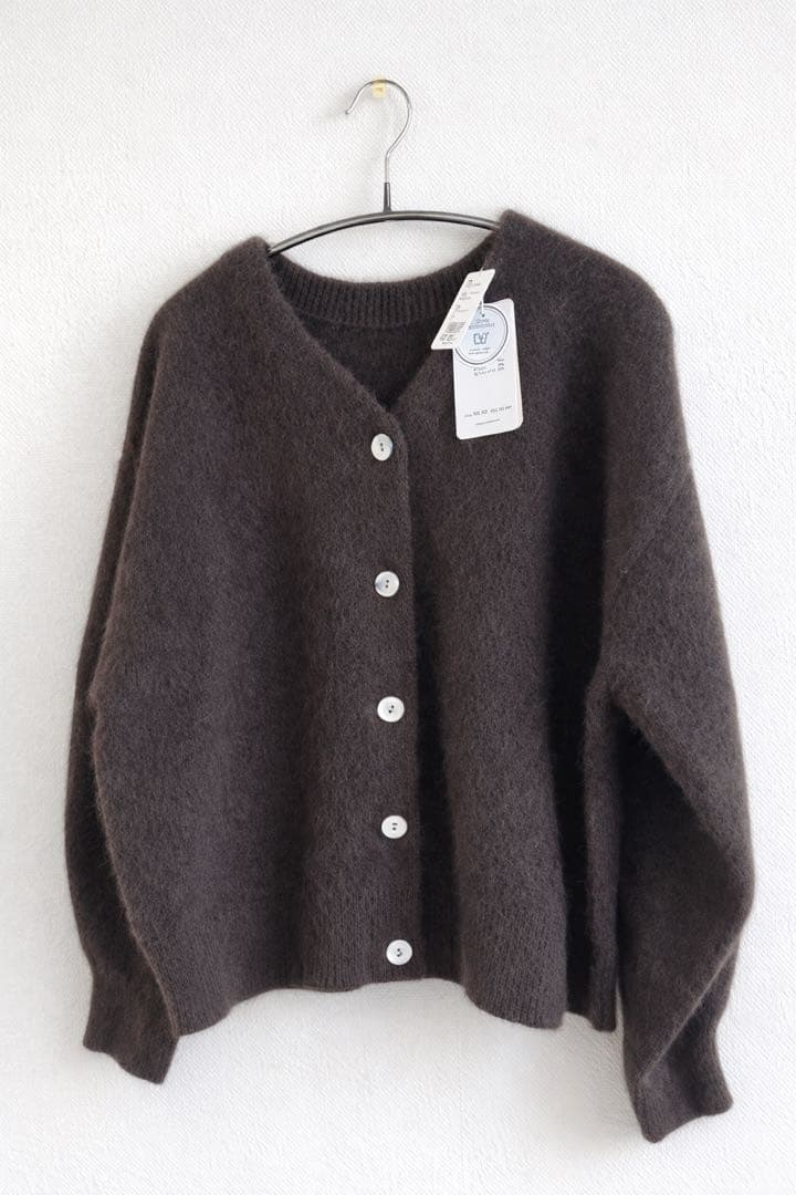 【新品タグ付き】リリーリンフォックスウール2wayカーディガン　Mmn別注