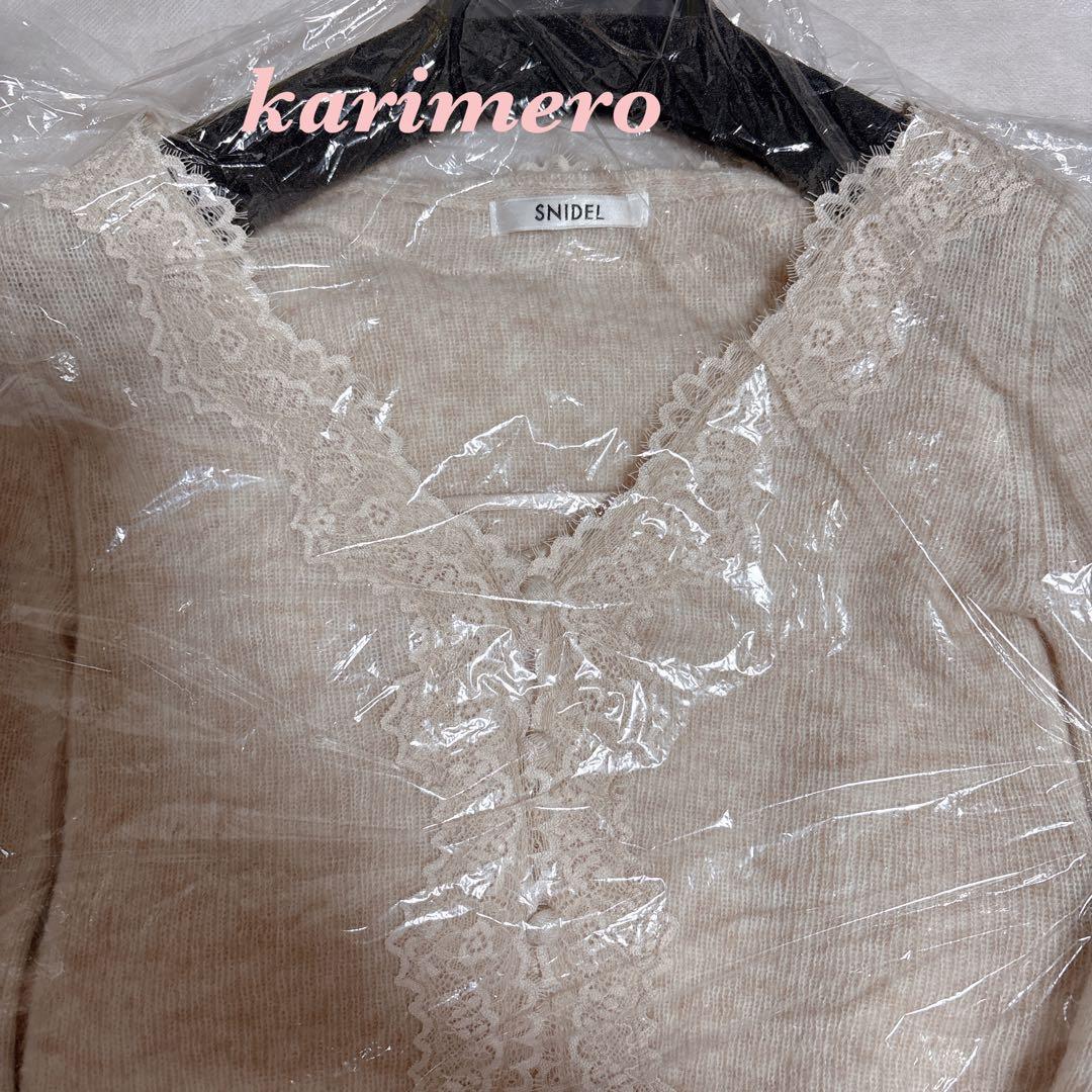 新品タグ付き♥️SNIDEL キャミワンピースモヘアカーディガンセット✨PNK