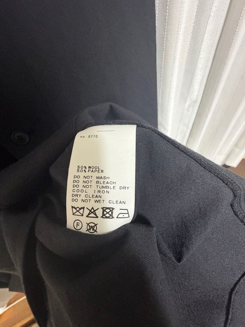 Unfollow ウールペーパーワークジャケット