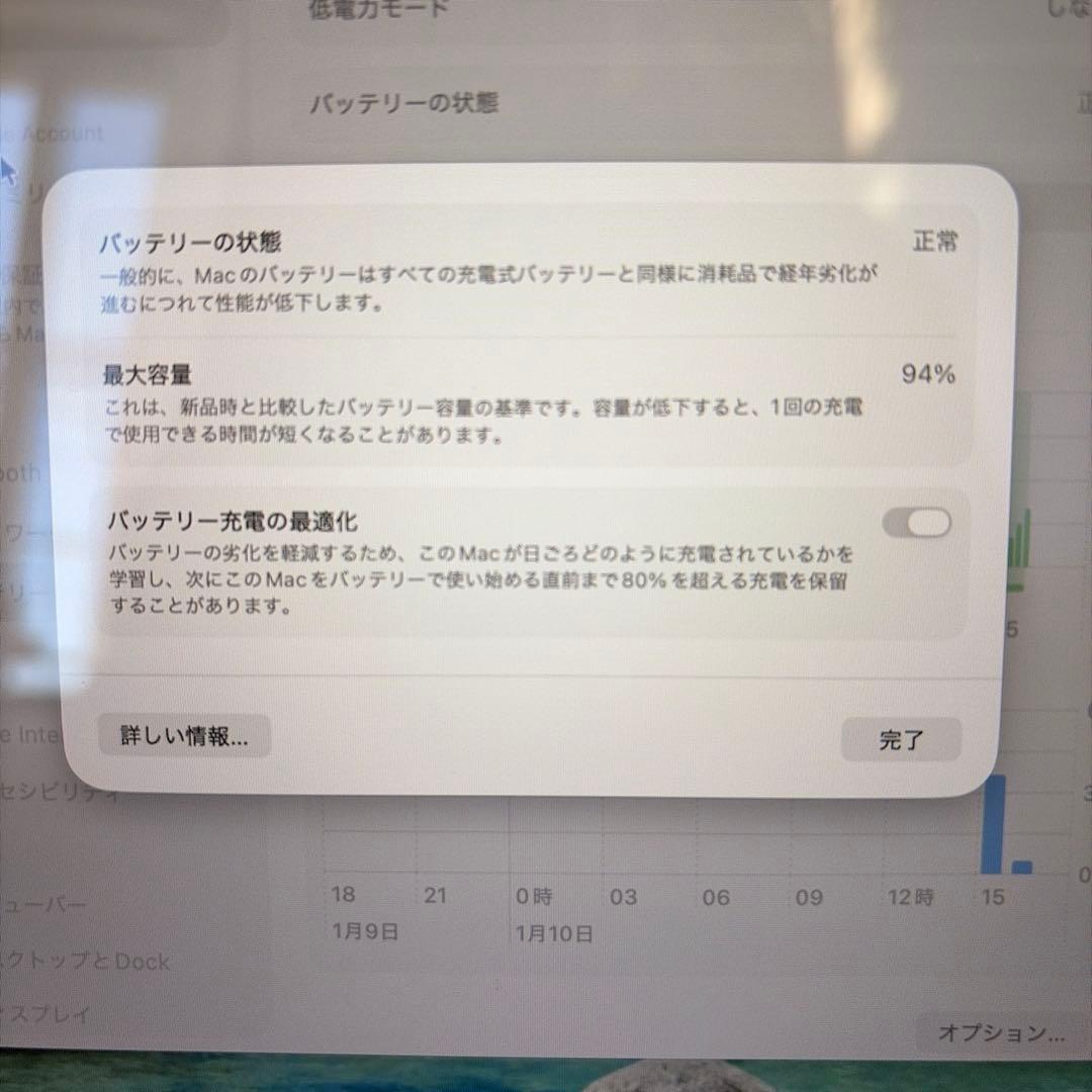 【美品】Apple MacBook Air M1 13.3インチ 256GB