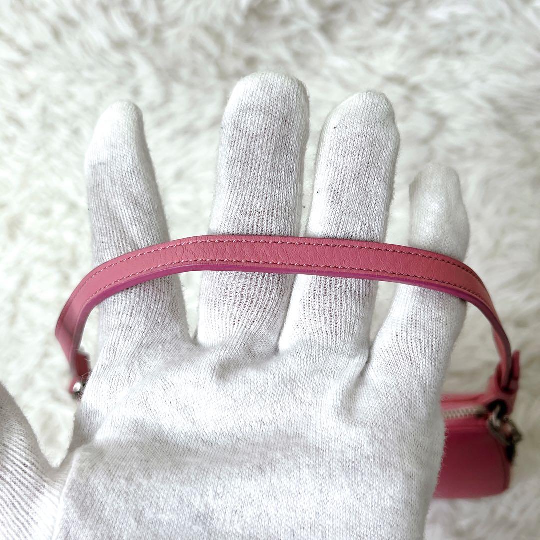 バッグ COACH Pink Leather Y2K Hobo Half Moon