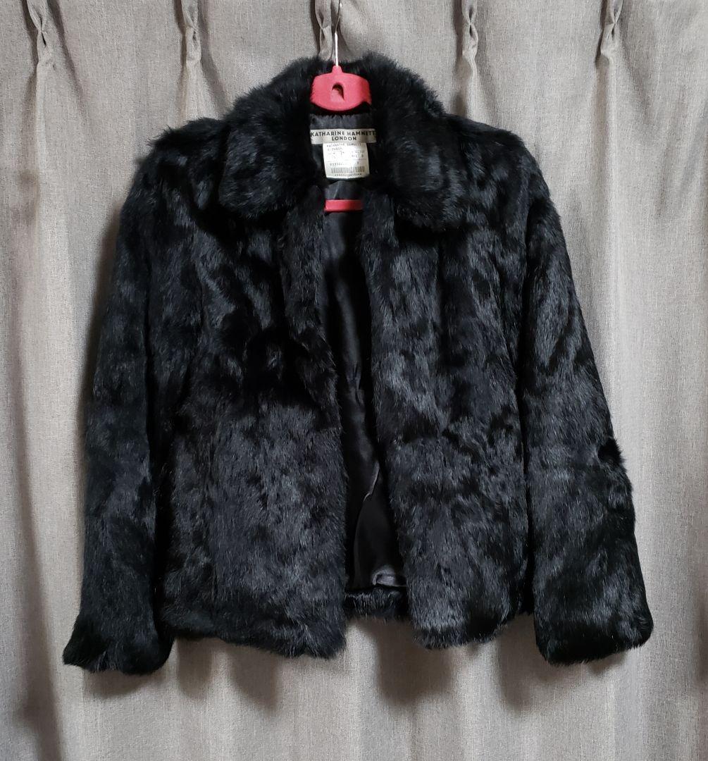 キャサリンハムネット 毛皮 ジャケット