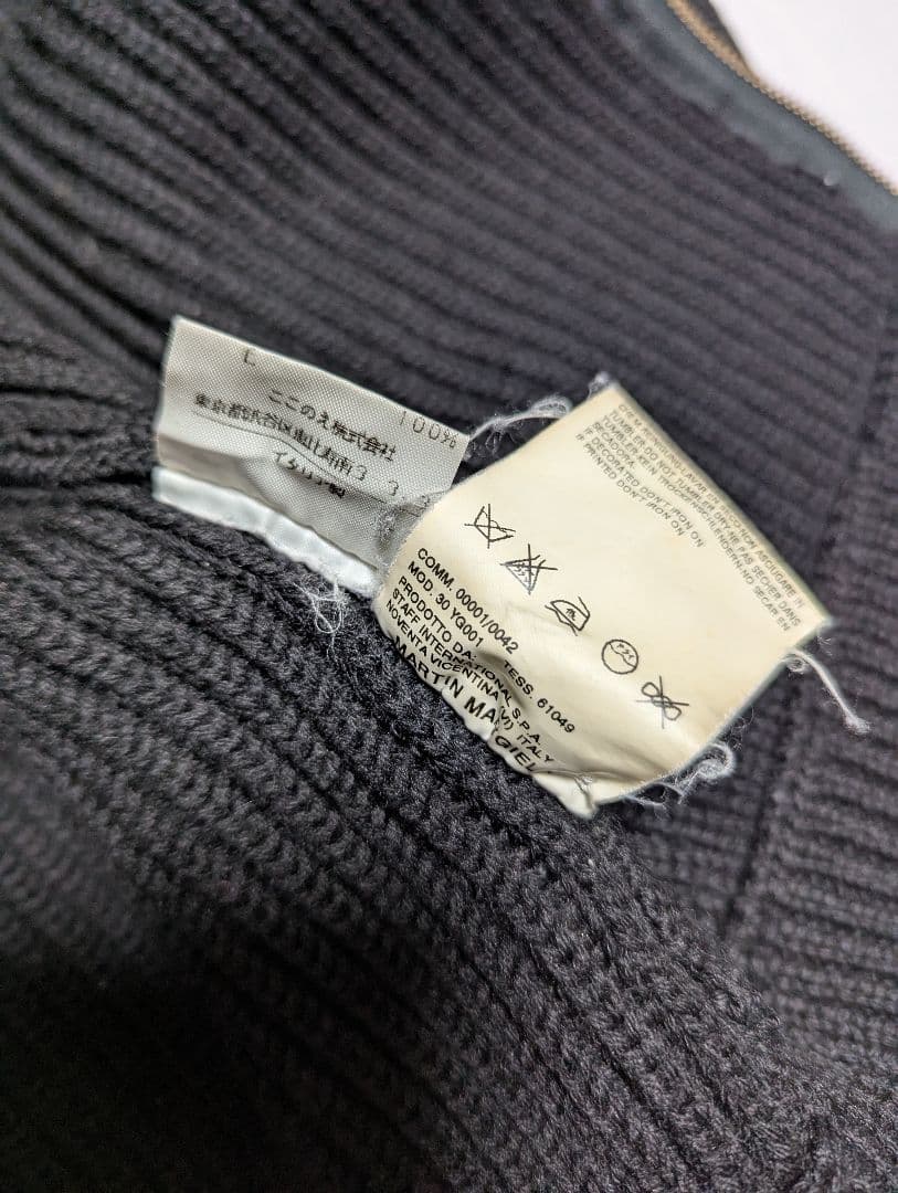 マルタン マルジェラ 10 04AW ドライバーズニット 本人期 ここのえタグ