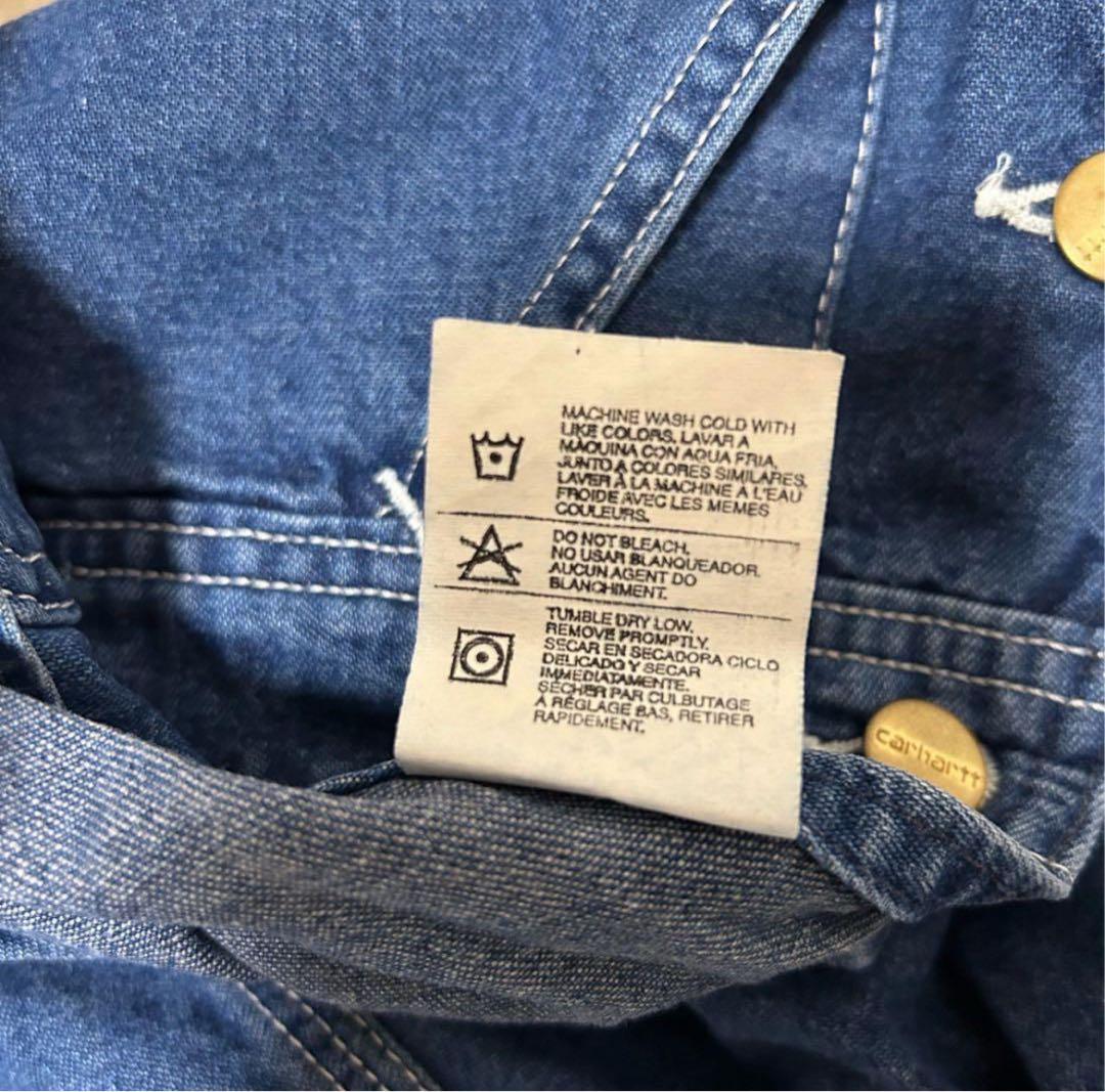 Carhartt デニムオーバーオール 32×34 メンズL アメリカ製