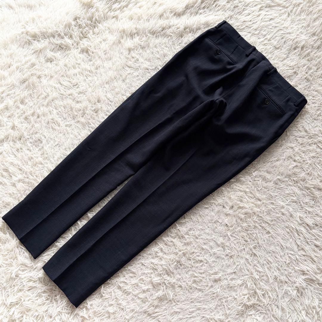 <23年モデル>LARDINI easy 新ロゴ ネイビー ウールスーツ 50