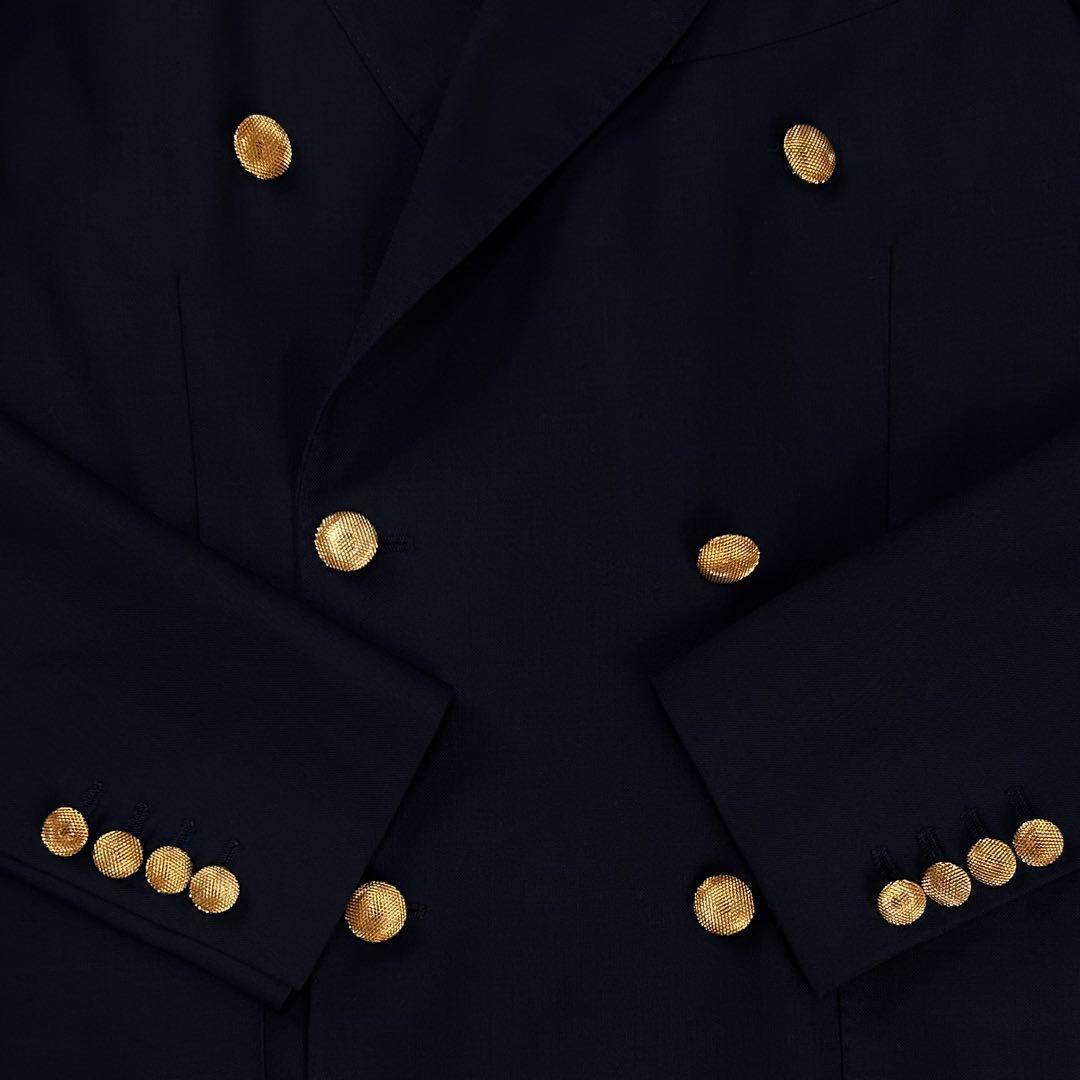 日本モデル ADVANCE ホップサック 金ボタン ラルディーニ ダブルブレザー