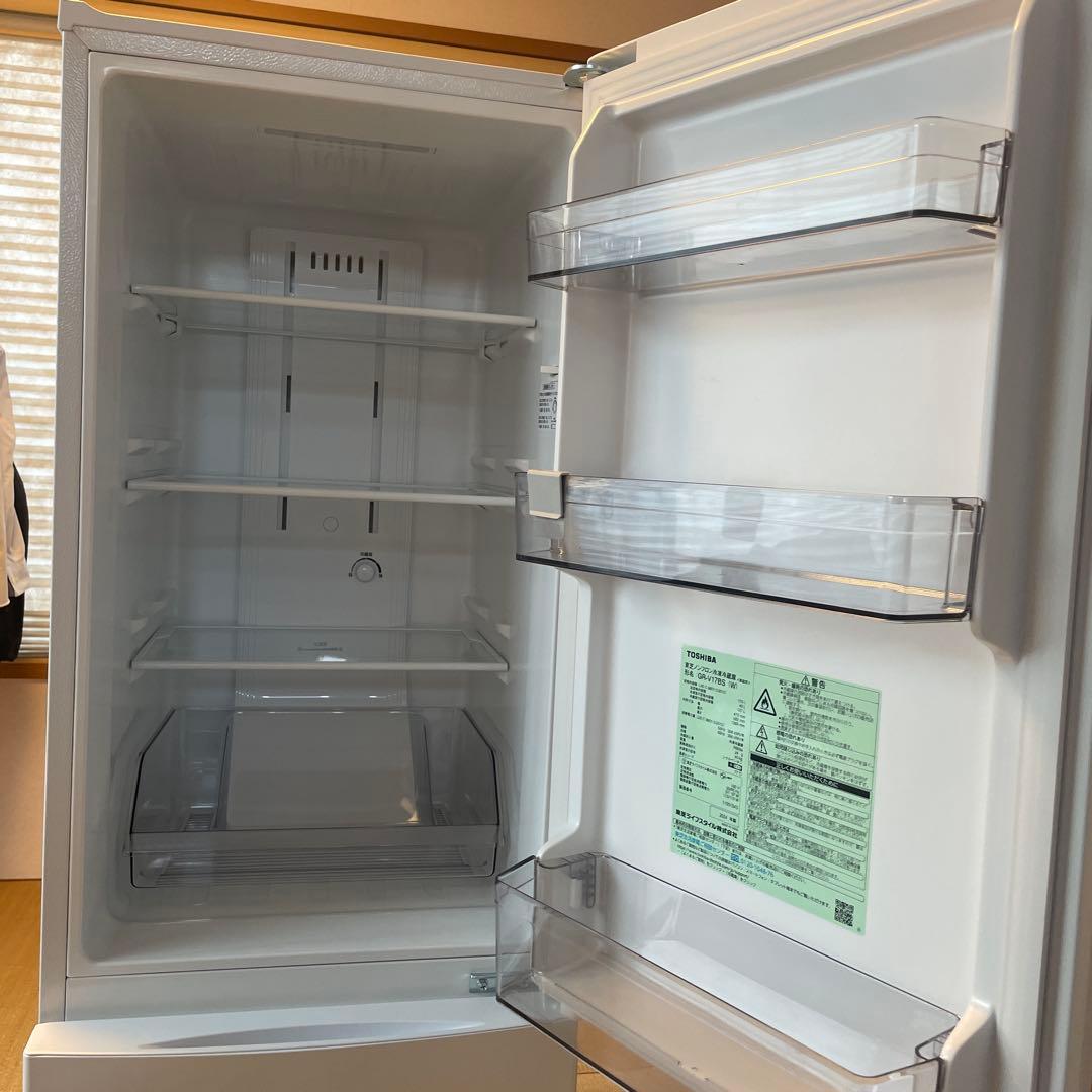 2024年製 東芝 GR-V17BS(W) 2ドア冷蔵庫 170L