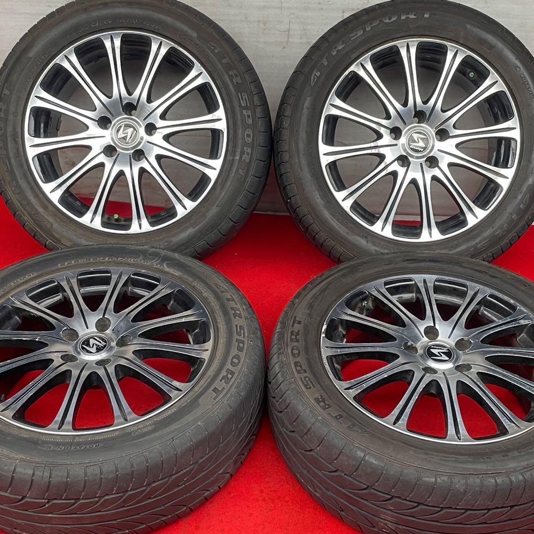 バリ溝。STRATEGYストラテジー17インチ×7J＋38　PCD114.3/5