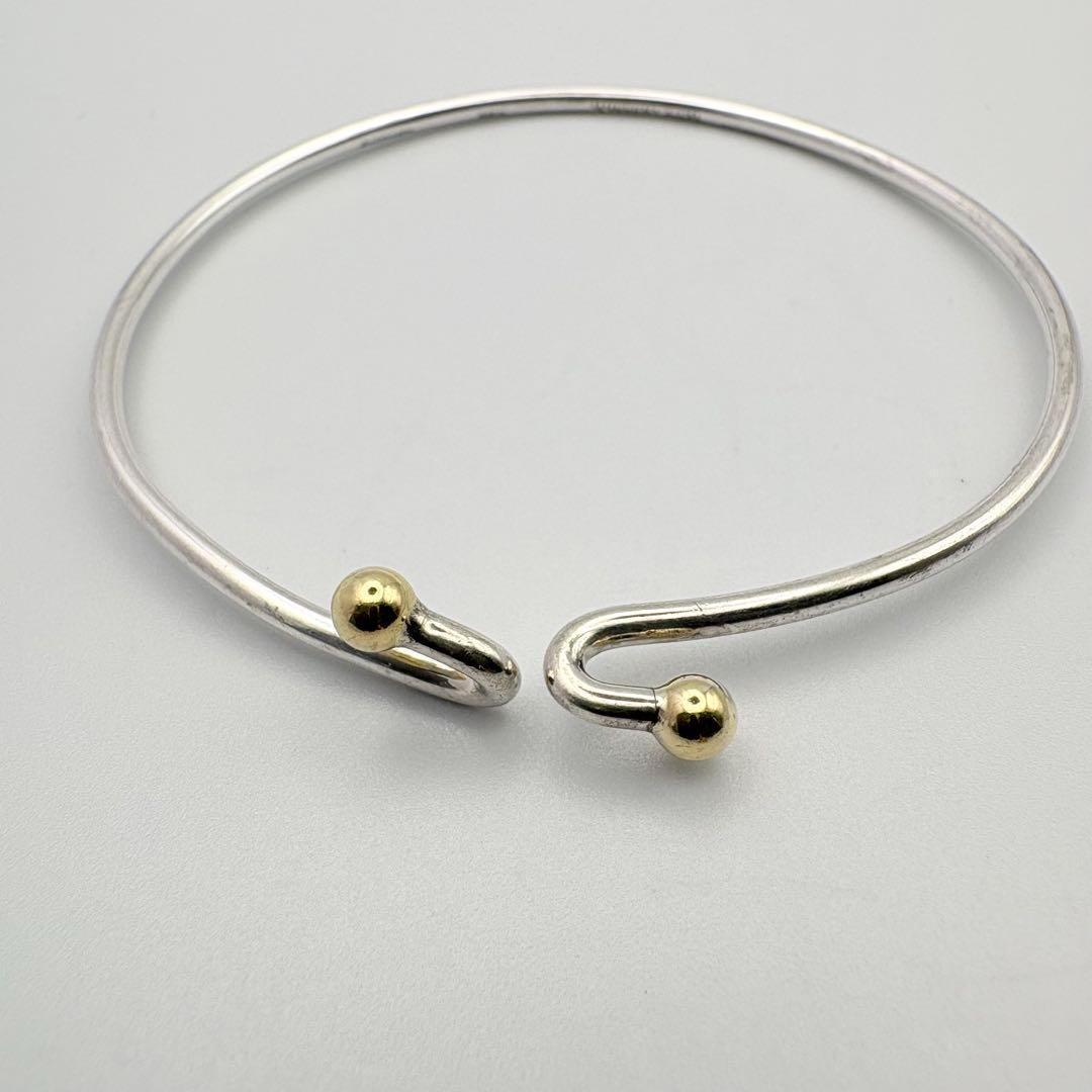 Tiffany&Co. ティファニー フック&アイ ラブノット バングル 18K