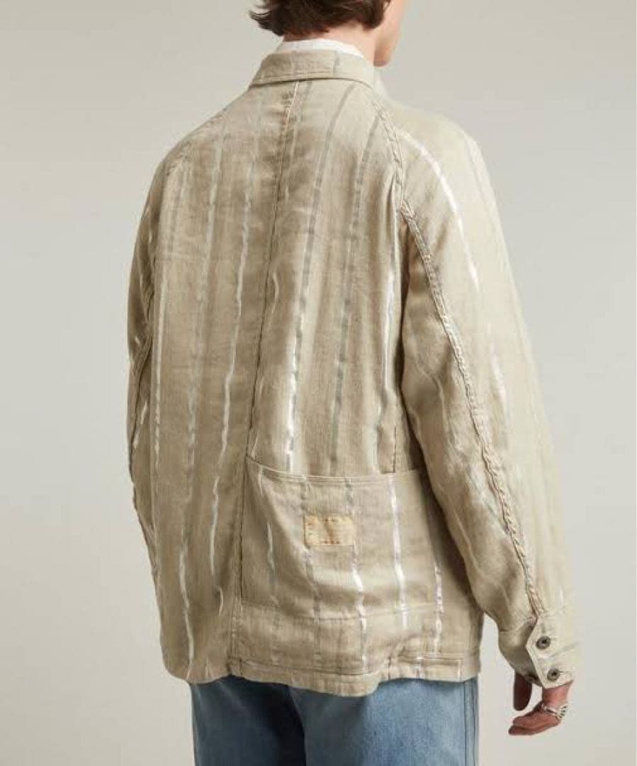 KAPITAL リネン　グリッターフィリーズストライプ　CACTUSカバーオール