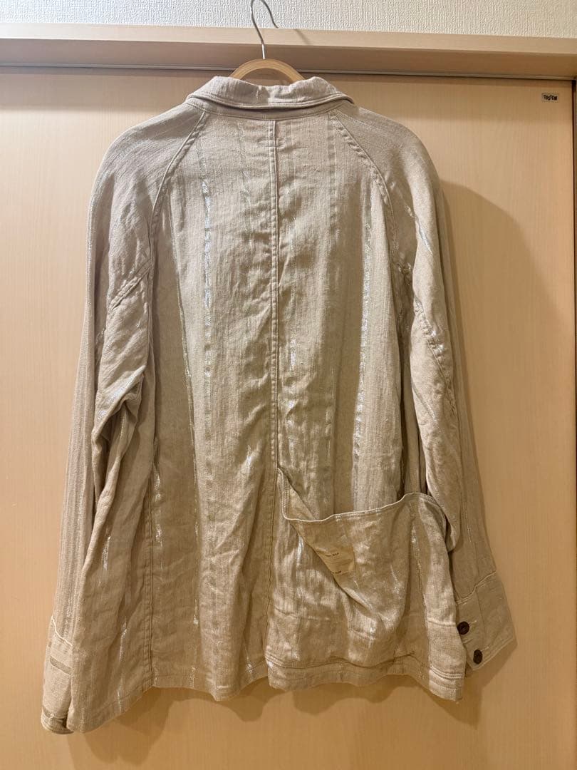 KAPITAL リネン　グリッターフィリーズストライプ　CACTUSカバーオール