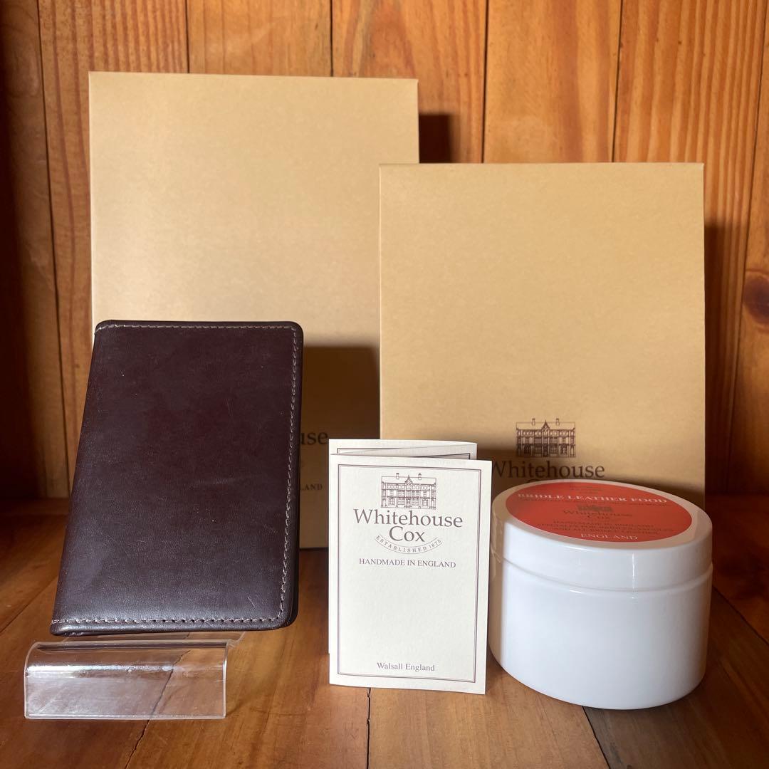 ホワイトハウスコックス S7412 名刺入れ ハバナ+ブライドルレザーワックス