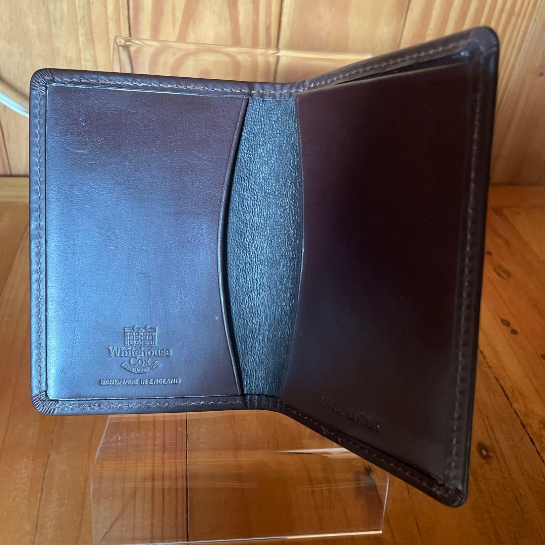 ホワイトハウスコックス S7412 名刺入れ ハバナ+ブライドルレザーワックス
