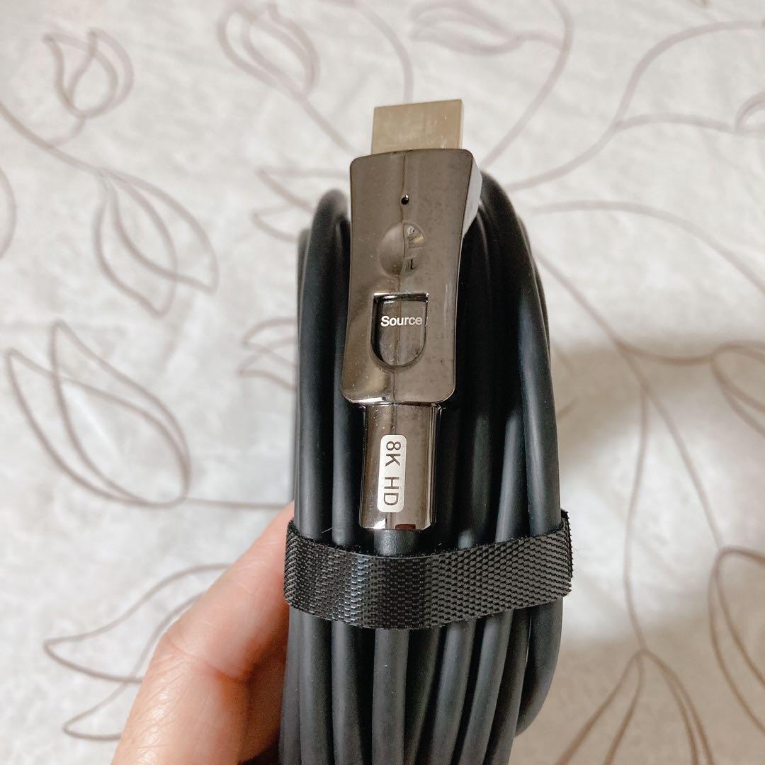 8K対応 HDMIファイバーオプティカルケーブル 15m