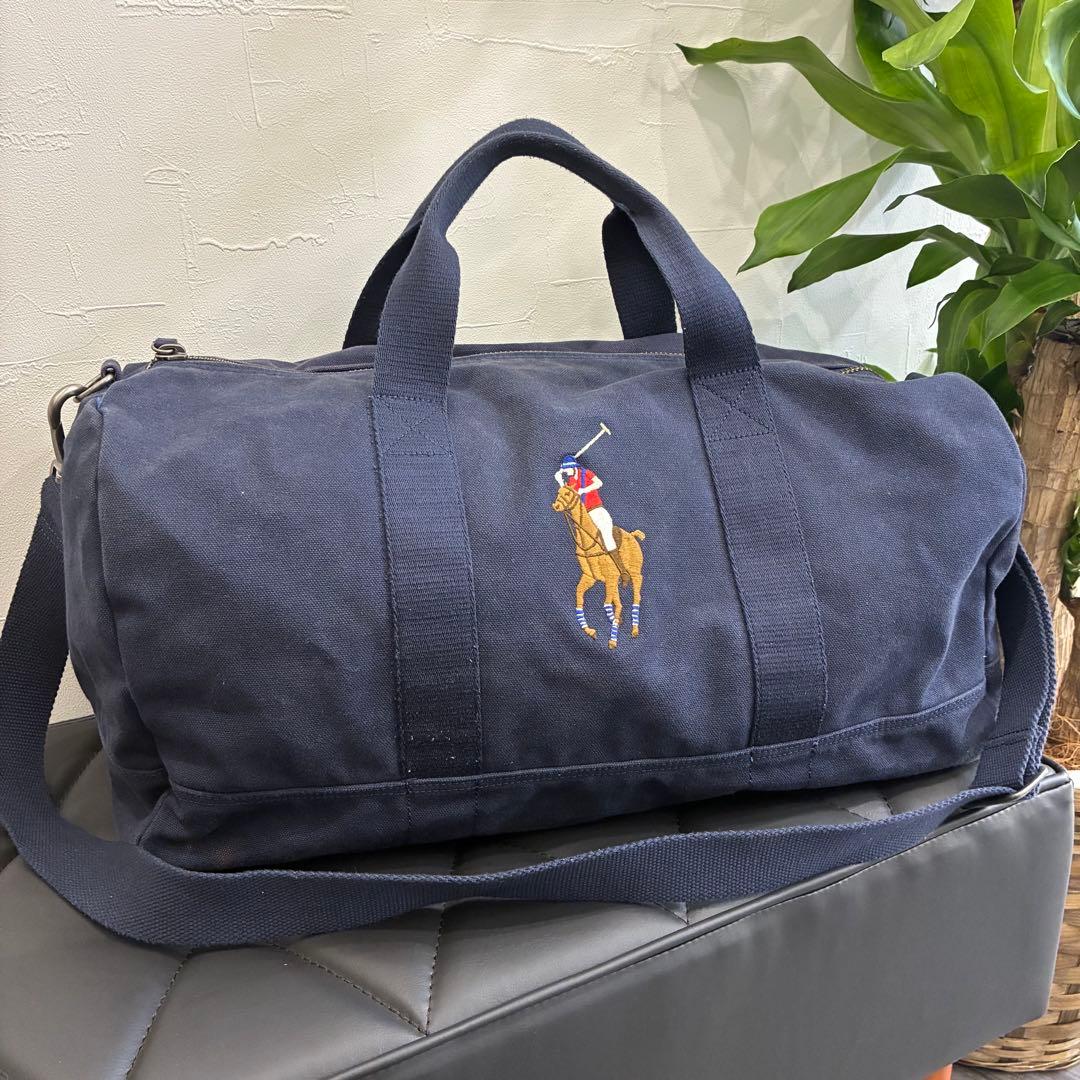 q*9様 POLO ビッグポニー　キャンバス　ボストンバッグ