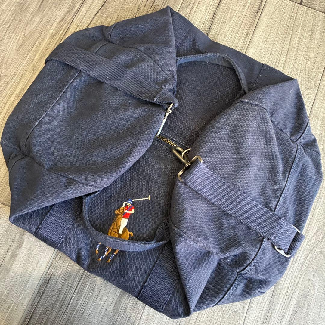 q*9様 POLO ビッグポニー　キャンバス　ボストンバッグ