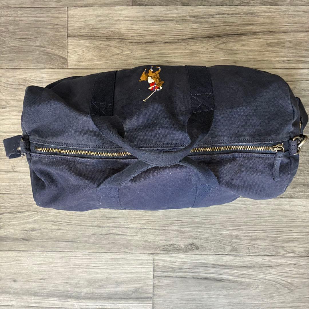 q*9様 POLO ビッグポニー　キャンバス　ボストンバッグ