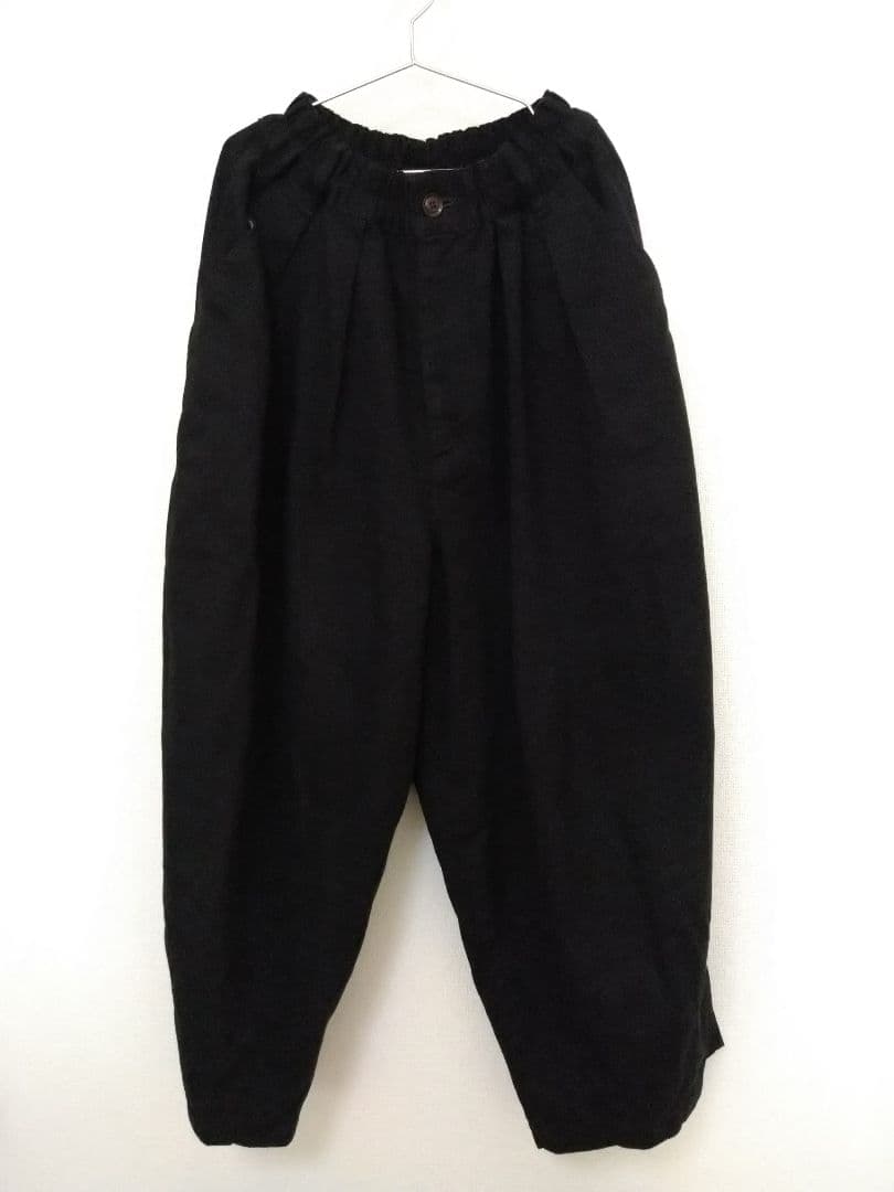 【fuku様】HARVESTY コットンチノ サーカスパンツ ブラック サイズ0