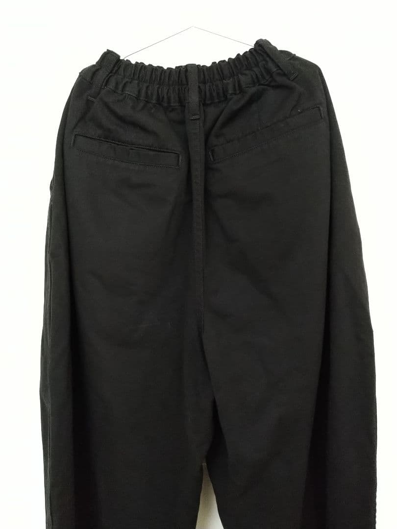 【fuku様】HARVESTY コットンチノ サーカスパンツ ブラック サイズ0