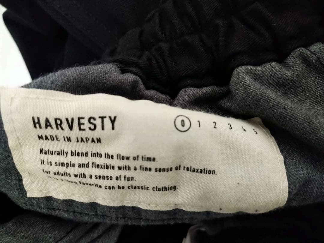 【fuku様】HARVESTY コットンチノ サーカスパンツ ブラック サイズ0