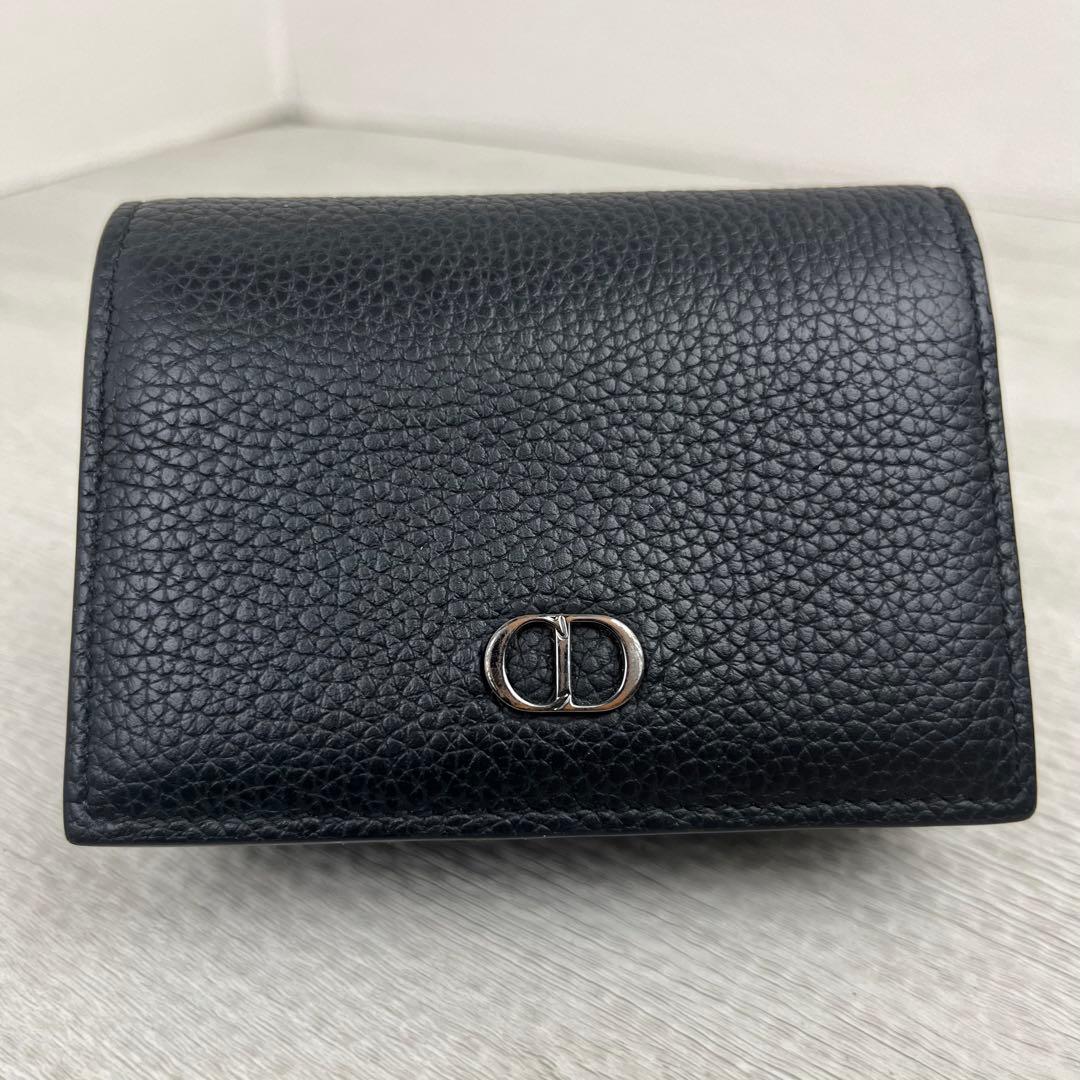 美品✨ ディオール 名刺入れ ビジネスカードホルダー ロゴ金具 ブラック