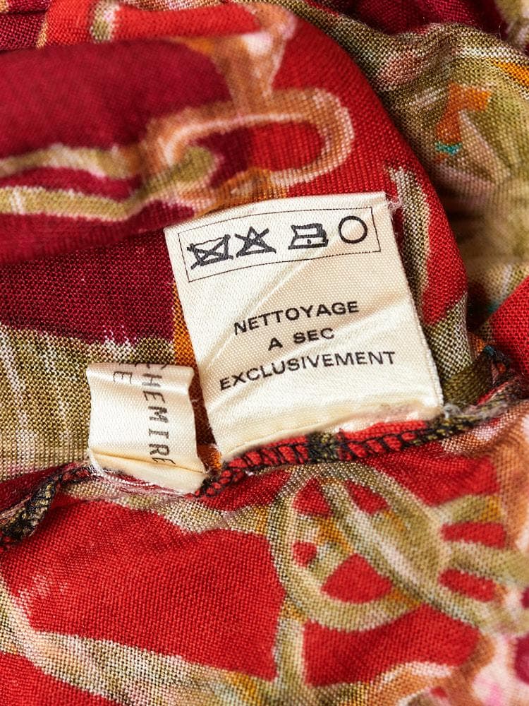 【SIZE:38】HERMES カシミヤシルク混 長袖シャツ