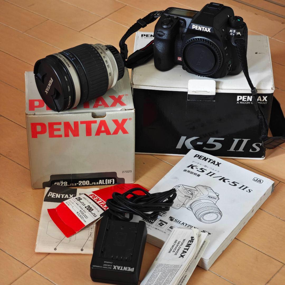 【動作確認済】 PENTAX K-5 IIs カメラ本体とズームレンズのセット