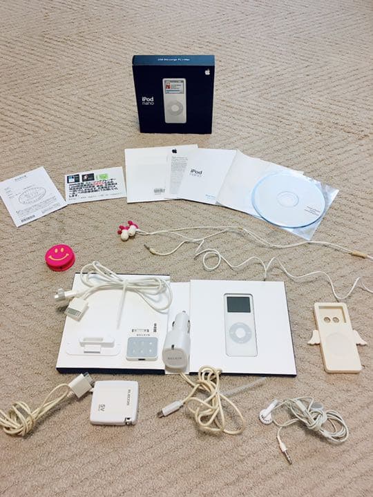 【最後の値下】初代iPod nano本体他にもトランスミッター等アクセサリーも！