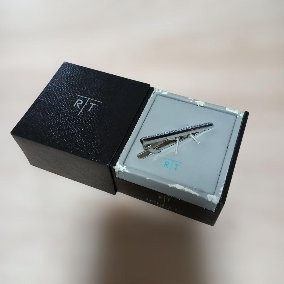 未使用タテオシアン グリッドロング タイバー メタル ネクタイピン