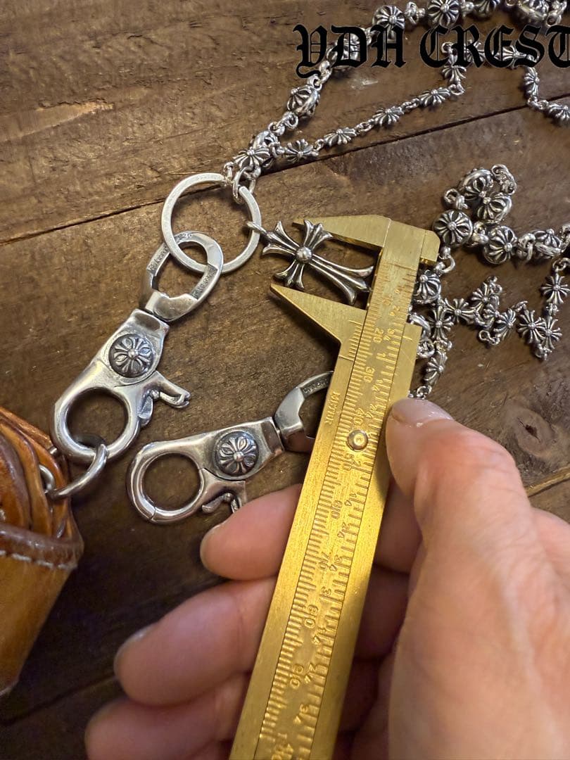 ★WWWCHAN　ウォレットチェーン　ダブルクロス＆ウォレットチェーン　刻印有り