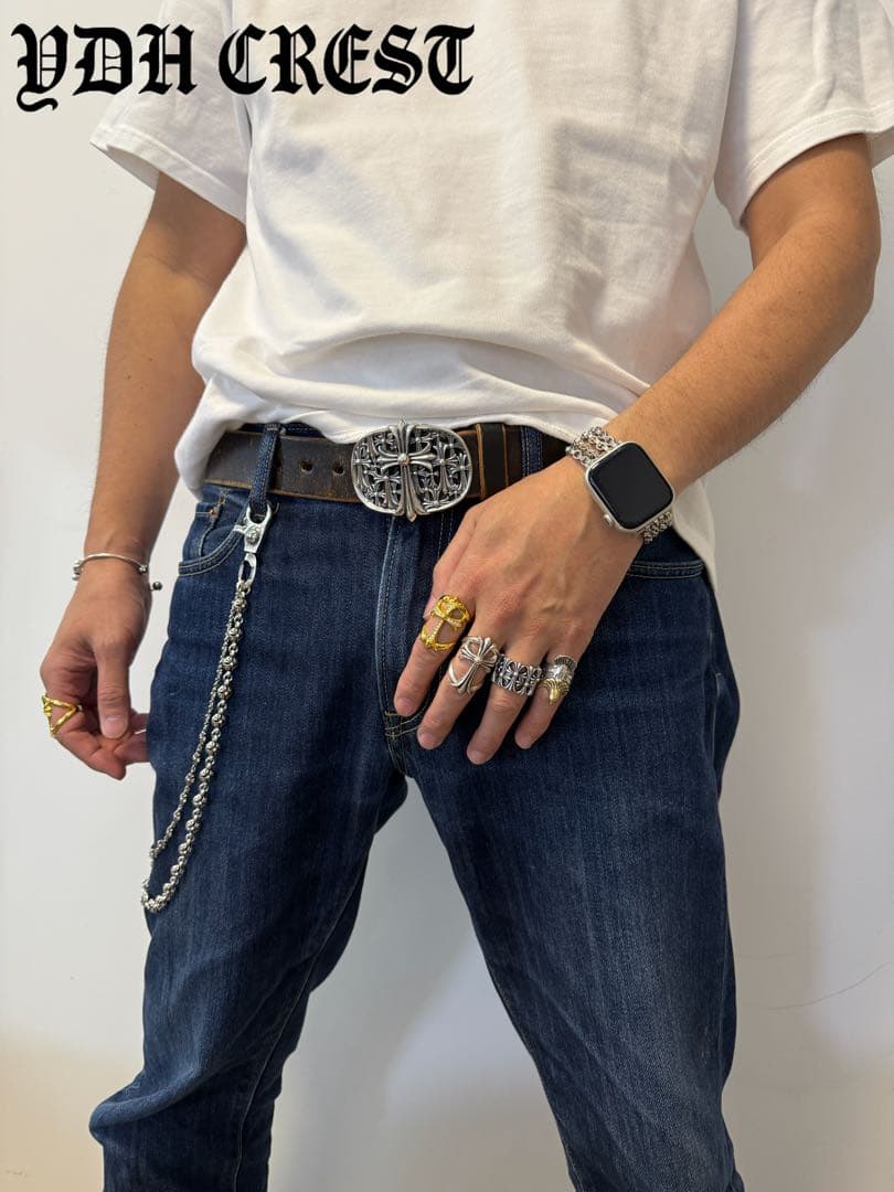 ★WWWCHAN　ウォレットチェーン　ダブルクロス＆ウォレットチェーン　刻印有り