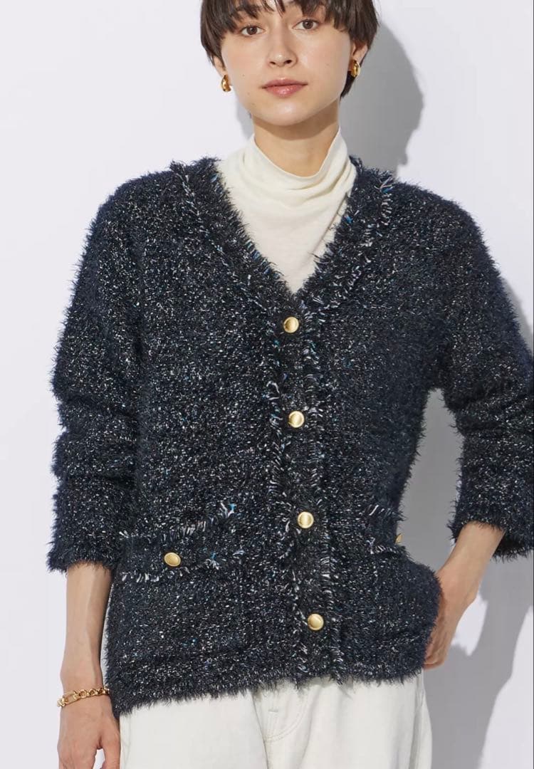 suadeo ❤️新品タグ付き❤️ ツイードニットジャケット