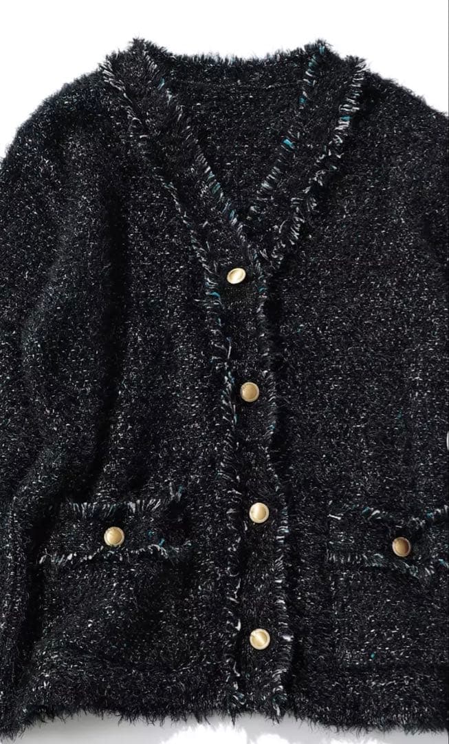 suadeo ❤️新品タグ付き❤️ ツイードニットジャケット