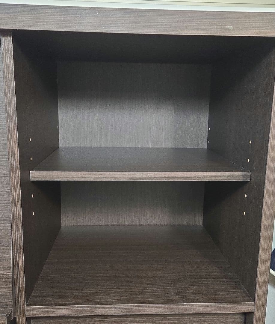 ニトリ　フラップ書棚ファルダ　80 ダークブラウン　本棚　NITORI