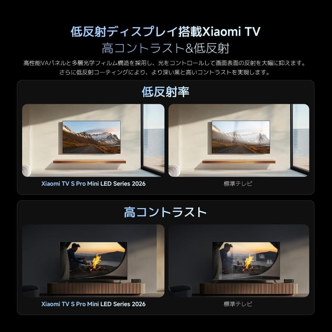 [新品] シャオミ(Xiaomi) チューナーレステレビ 55インチ 4K