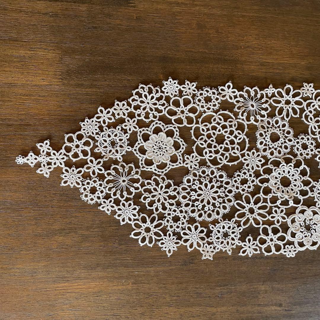 【かなで様ご確認用】タティングレース ドイリー レース編み ハンドメイド