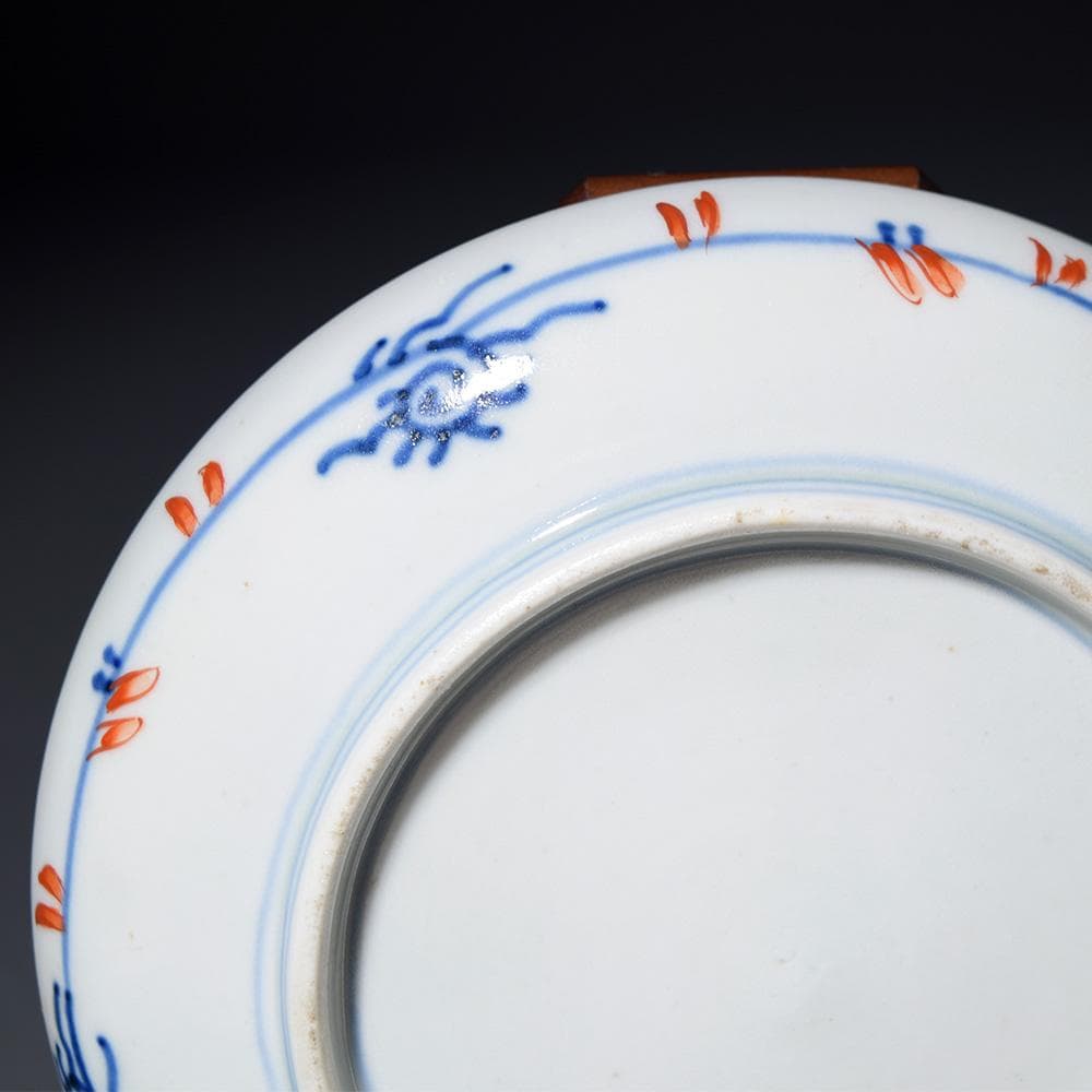 明治時代 古伊万里 色絵金彩花鳥文皿 なます皿 平皿 骨董品 和食器 有田焼