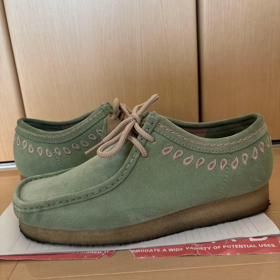 D*a様 CLARKS WALLABEE グリーン　UK8
