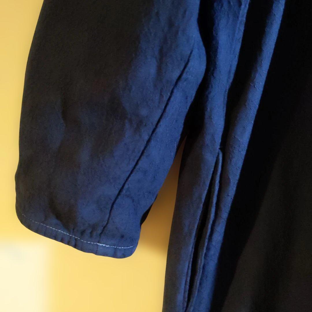 ☆群言堂♪綿ジャガード織りのチュニック☆ネイビー