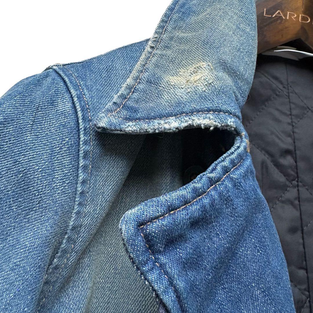 DIESEL/キルティング/ライダースデニムジャケット